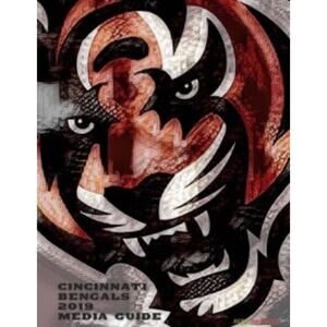 Cincinnati Bengals 2019 Media Guide NFL Team Program Cover On 12x8in Metal Sign